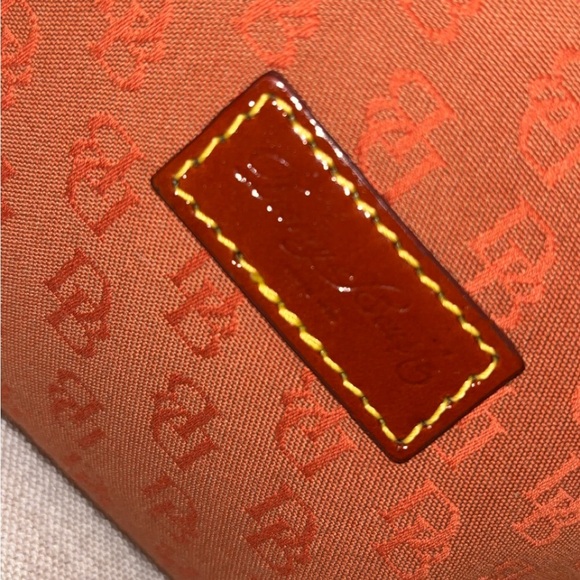 Dooney & Bourke Vintage handbag-burnt orange w/ Leather shoulder - Picture 2 of 11